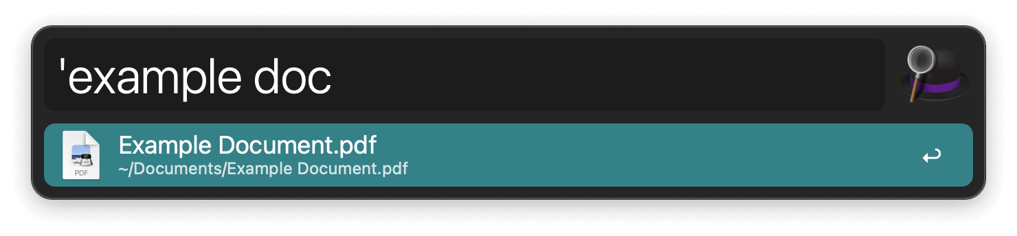 File search example