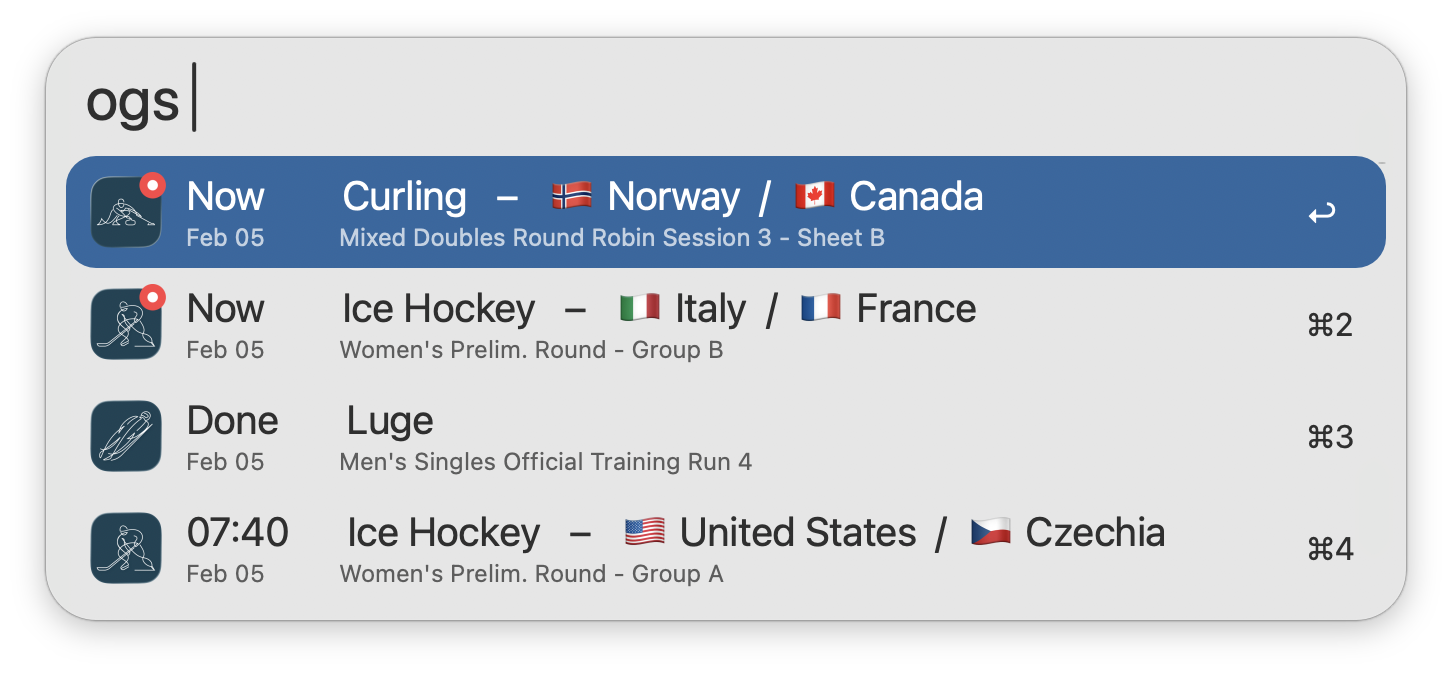 Olympic Workflow